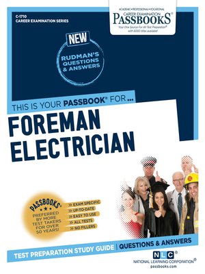 cover image of Foreman Electrician